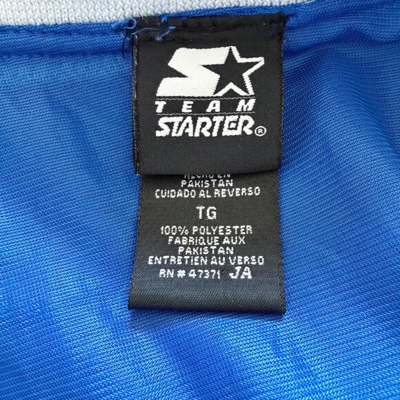 Kansas Jayhawks Basketball Jersey Vintage Starter Mens Size XL NCAA Blue Red - Picture 15 of 16